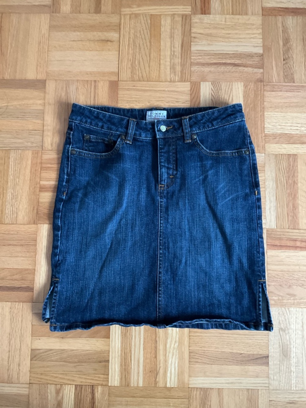 Tommy Hilfiger Dark Blue Denim Skirt - Size 3